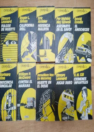 10 novelas policiacas, Crimen&Cia, Versal, nos 1,2,3,4,5,6,7,8,9,13,23 ,buen estado, las de la foto