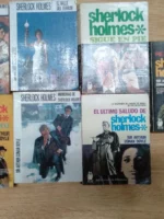 7 novelas policiacas,SHERLOCK HOLMES, Molino, las de la foto, estado normal bueno ,títulos :el último saludo,memorias, el valle del terror,no ha muerto sigue en pie, reaparece, , el archivo de Sherlock Holmes