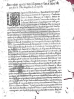 documento 1617 Valencia,duque de Feria: ara oajts queus notifiquen SCR Majestat, folio 2 hojas, rastros polilla, manchas humedad secas