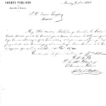 carta 1848 a Vicente Escofet de Collantes Morey y Cia compañia de coches publicos..,siglo XIX, 2 hojas, doblada por la mitad , no está circulada ni lleva cuño