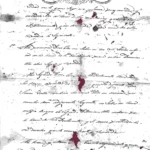 documento manuscrito 1826, Fernando VII rey 1 hoja, doblada por la mitad , tiene pequeñas perdidas de papel