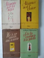 4 libros religiosos BLANCO PIÑAN, alegrate por los hijos, alegrate por el señor, no a ser servido sino a servir, sois la esperanza de la iglesia