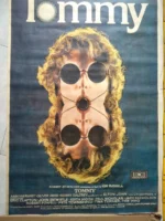 CARTEL original PELICULA TOMMY 1975 director KEN RUSELL, THE WHO, ERIK CLAPTON, TINA TURNER, 100x 70 cm BUEN ESTADO