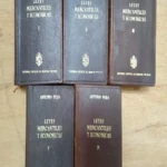 LEYES MERCANTILES Y ECONOMICAS, 5 TOMOS COMPLETO BUEN ESTADO