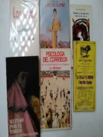 6 libros de toros : LOS TOROS 1993, JESULIN, HISTORIAS DE UN ALGUACILILLO, MI PASO POR EL TOREO, PSICOLOGIA DEL CORREDOR, LA MAJA Y EL TORERO