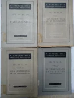 del 90 al 36 , 4 tomos completo 1 viajes y cuentos 2 vida politica y social 3 vida sentimental de un provinciano 4 el provinciano en su rincón
