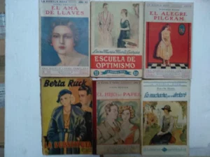 6 novelas LA NOVELA ROSA, GRENVILE, BERTA BUCK, TIRSO MEDINA años 30 buen estado general