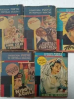 5 novelas de PUEYO, FEIJOO, GAMBIO , Valenyina DEL BARCO , GRAJALES usadas deslucidas