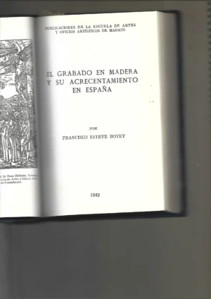 6 folletos de oficios TARACENA, ceramica antigua española, ESTEVE, grabado en madera, BAROJA, el arte del encaje, NIÑO MAS, antiguos tejidos artisticos españoles, LOPEZ la encuadernación en España, IÑIGUEZ la carpinteria