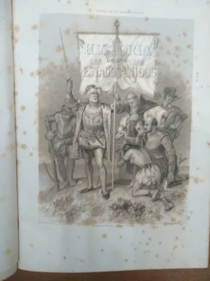 SPENCER , HISTORIA DE LOS ESTADOS UNIDOS, tomos 1 y 2, Montaner y Simon, 1868, Barcelona, folio, lomo piel 516 pags y 644 pags, buen estado