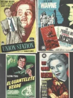 lote cinema COY Murcia 1954, UNION STATION ,LA PATRULLA DEL CORONEL JACSON, y 6 más