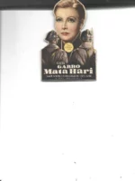 GARBO MATA HARI troquelado original, cartón blando, cuño METRO en el centro, muy raro