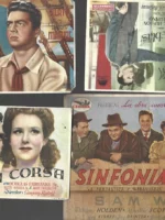 lote 3 carteleras, programas de mano, TEATRO ESLAVA ALGEMESI , y 1 cine TORTAJADA diferentes años 40, 50