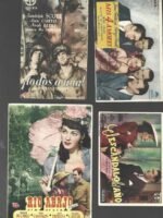 lote 4 carteleras, programas de mano, CINE AVENIDA ALICANTE diferentes años 1949