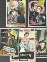 lote 3 carteleras, programas de mano, CINE ASTORIA VALENCIA diferentes años 1955 y 2 de 1957