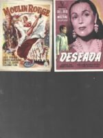 lote 2 carteleras, programas de mano, CINE ASTORIA VALENCIA diferentes años 1954