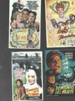lote 4 carteleras, programas de mano, CINE SUR MISLATA diferentes, años 1950, 1951 y 1952