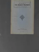 THE HEBREW PROPHETS