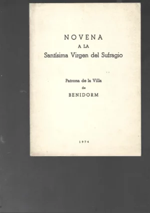 novena a la Virgen del Sufragio patrona de Benidorm