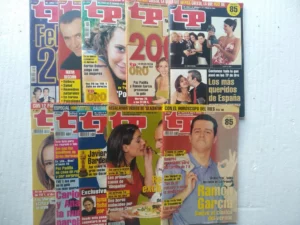 lote 10 revista TP teleprograma año 2001, nº 1813, 1814, 1816, 1817, 1818, 1821, 1823, 1825, 1828, 1830