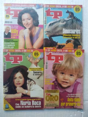 lote 4 revista TP teleprograma año 2000 , nº 1804, 1807, 1808, 1809
