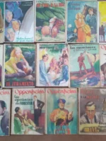 lote 14 novelas de OPPENHEIM editorial Cervantes, cubiertas de ARTURO BALLESTER