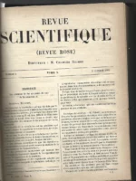 REVUE SCIENTIFIQUE dtor RICHET tome L, nº 1 a 27