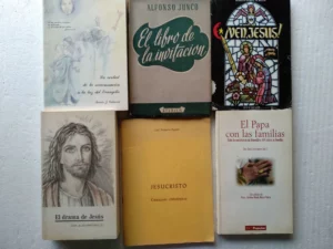 lote 6 libros religiosos, LA VERDAD DE LA REENCARNACIÓN Evangelio, JUNCO EL LIBRO DE LA INVITACIÓN, ven Jesus, MARTINEZ el drama de Jesus, PAGOLA Jesucristo catequesis, el Papa con las familias