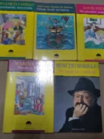 lote 5 libros Espasa Calpe humor GARCIA CASTILLO la piramide invertida ,ALONSO paisajes desde mi bañera, VELLE mi adorable mujercita, MARINA maxim , BORRAJO yo amo la ciudad, buen estado , pesa más de 1000 grs