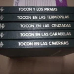 lote 5 libros TOCON, y los piratas, en las Termopilas, en las cruzadas, en las carabelas, en las cavernas, buen estado ,