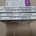 lote 4 libros TOCON, en Waterloo, , en el Renacimiento, en las cruzadas, en las carabelas , con sobrecubiertas, buen estado