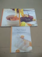 lote 3 libros nuestra cocina: CATALUÑA, BALEARES, PAIS VASCO, biblioteca Metropoli