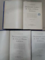 LAPOULIDE , diccionario grafico de artes y oficios artisticos, 3 tomos I, II y IV, Monteso 1902 , 384,392,383 pags