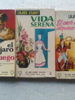 lote 3 libros LAJOS ZILANY, el pajaro de fuego, vida serena, el amor de un antepasado mío, Plaza