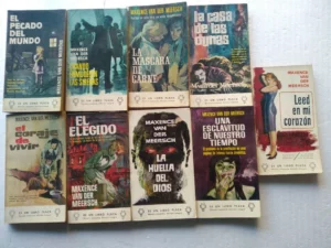 lote 9 libros VAN DER MEERSCH, el pecado del mundo, cuando enmudecen las sirenas, la mascara de carne, la casa de las dunas,el coraje de vivir, el elegido, la huella de dios, uan esclavitud de nuestro tiempo, leed mi corazon
