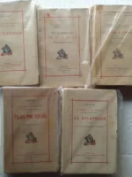 lote 5 libros PEDRO A. DE ALARCON, cosas que fueron, el sombrero de tres picos, de Madrid a Napoles, viajes por España, el escandalo,