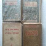 lote 4 libros E. GOMEZ CARRILLO, primeros estudios cosmopolitas, en las trincheras, las 100 obras maestras de la literatura universal, la vida errante