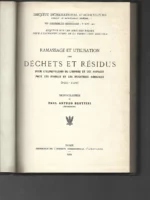 ramassage et utilisation des dechets et residus pour alimentation de l´homme et des animaux , muy buen estado
