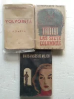 lote 3 libros Volvoreta, las siete columnas, unos pasos de mujer