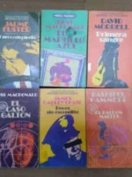 lote 6 NOVELA POLICIAL, LIBRO AMIGO BRUGUERA 669, 570, 675, 555, 587,746