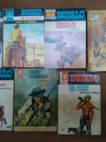 lote 7 novelas BUFALO bolsilibro Bruguera