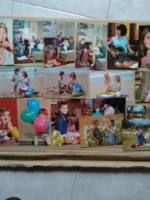 lote 23 postales costumbristas años 60