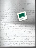 CARTA escrita en Alcoy en 1881, folio a dos caras