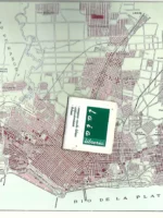 plano BUENOS AIRES, 23x32 cm y al dorso uno doble 32x 47 cm