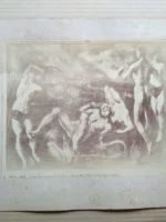 FOTO J.LAURENT MADRID, 33x 46 cm,, EL GRECO 1024, LA MORT DE LAOCOON... (galeria san Telmo, Sevilla) pegada en carton