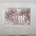 FOTO J.LAURENT MADRID, (aunque no lo pone) 33x 46 cm,, ALBANO 108,, le jugement de Paris (au Musee del Prado) pegada en carton