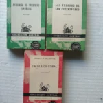 lote AUSTRAL MENENDEZ PIDAL antologia de prosistas españoles, MAISTRE las veladas de san Petresburgo, BALLANTYNE la isla de coral