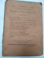 LA REVISTA MODERNA revista iberoamericana 15 marzo 1891, foto indice las hojas sueltas, no tiene lomo CONCEPCION ARENAL, E.PARDO BAZAN, JUAN VALERA, E.CASTELAR