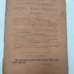 LA REVISTA MODERNA revista iberoamericana setiembre 1890, foto indice , las hojas sueltas, no tiene lomo CONCEPCION ARENAL,PALACIO VALDES, E.BENOT, J.LEON MERA