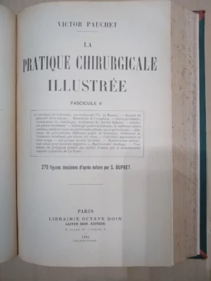LA PRATIQUE CHIRURGICALE ILLUSTREÉ fascículos VI VII VIII